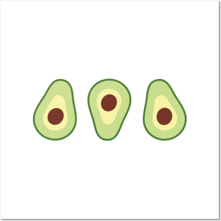3 Avocados Posters and Art